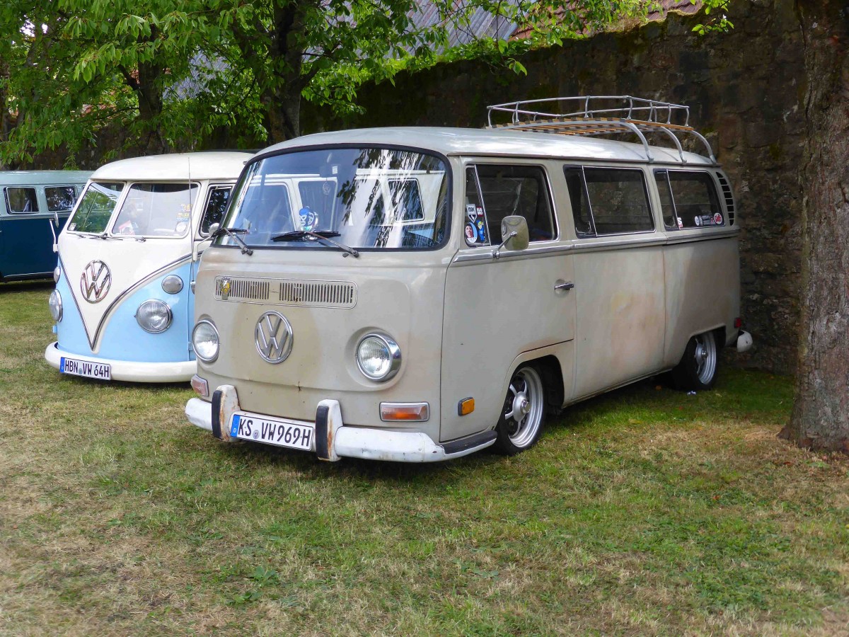 VW T1 und T2, gesehen bei den Fladungen Classics 2014