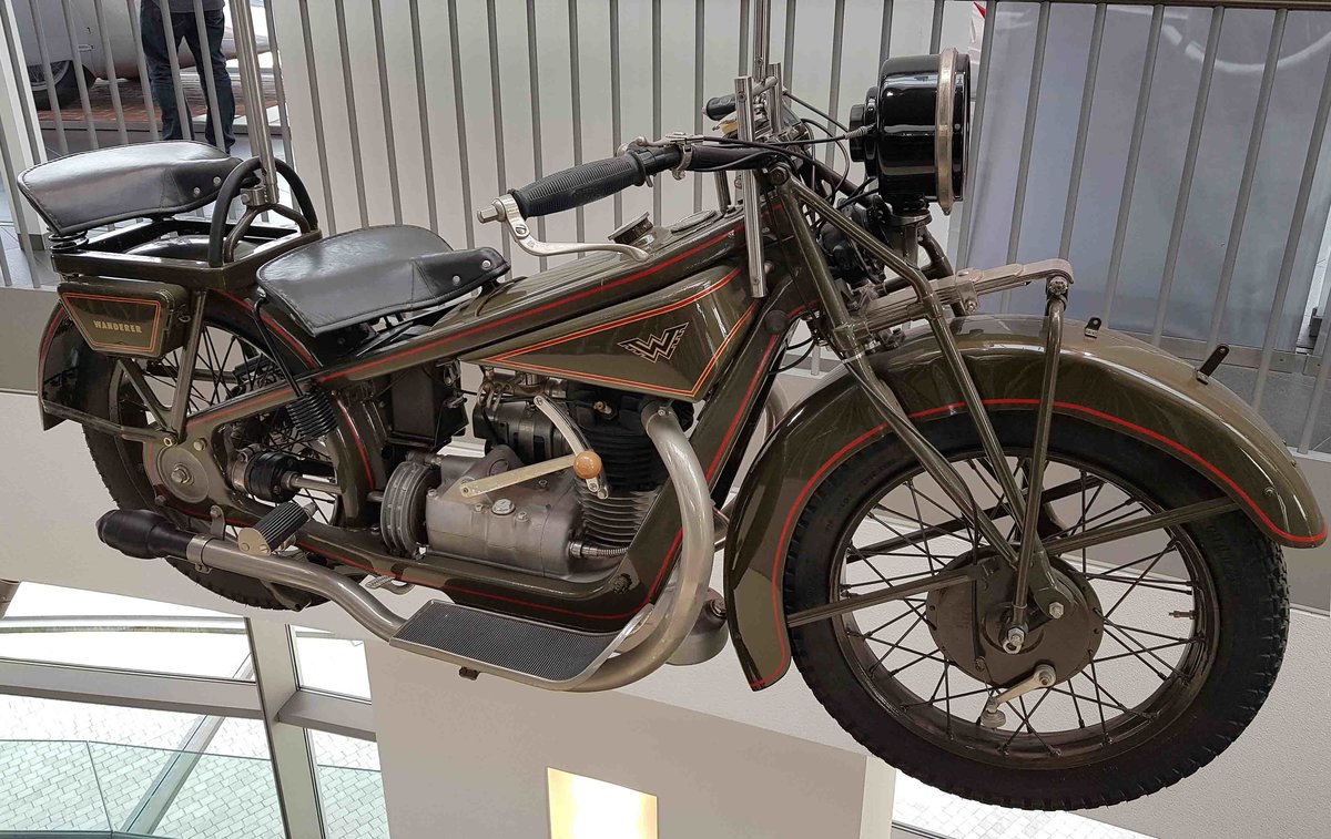 =Wanderer K 500, Bj. 1929, 498 ccm, 17 PS, steht im Audi-Museum Ingolstadt im April 2019.
