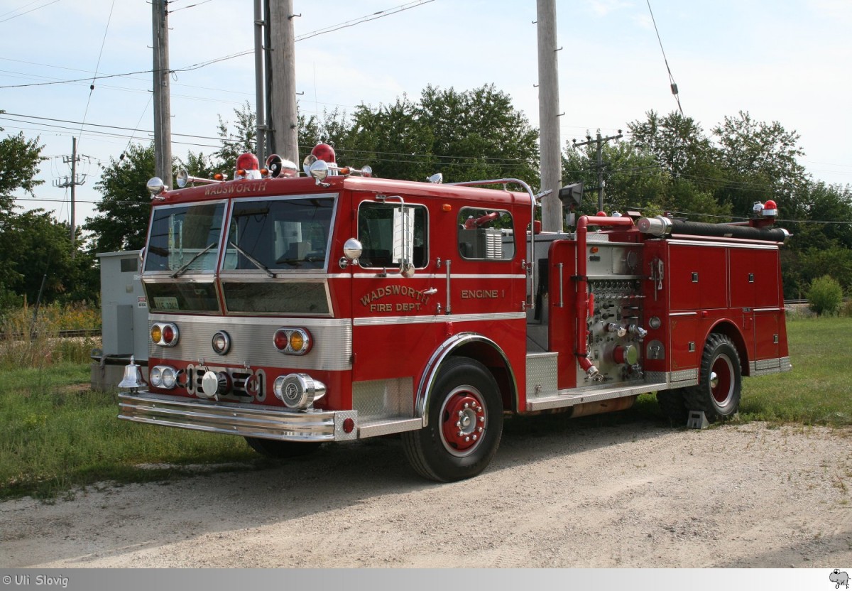 Wart la France  Wadsworth Fire Department  Engine 1, aufgenommen am 27. August 2013 in Union, Illinois / USA.