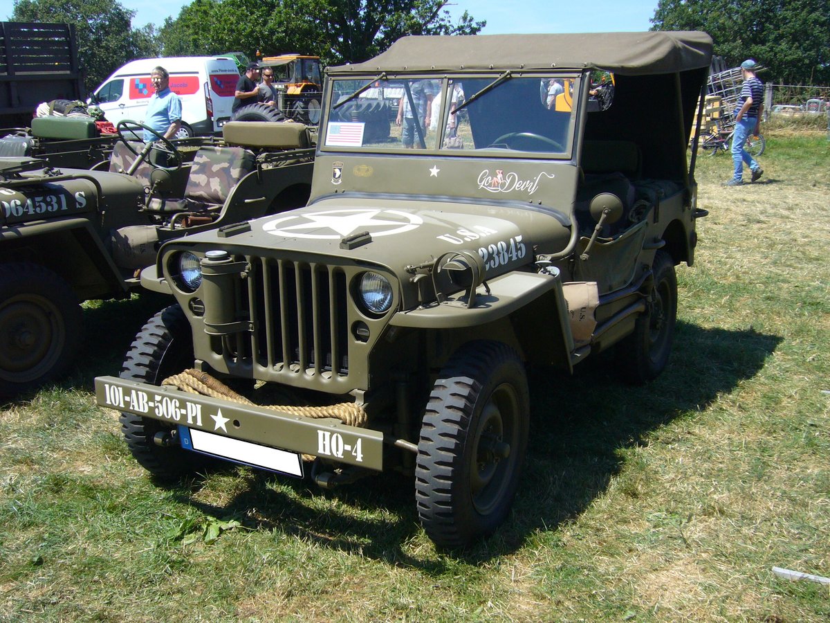 Willys Jeep aus dem Jahr 1944. Dittmer´s Hoffest in Sprockhövel am 07.07.2018.