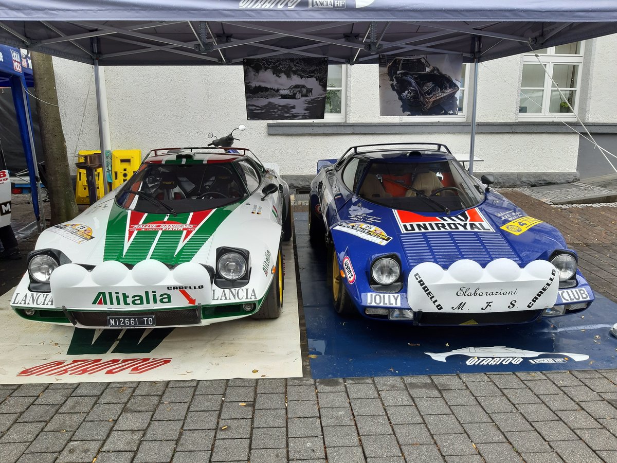 Zwei Lancia Stratos beim Eifel Rallye Festival, 19.07.2019