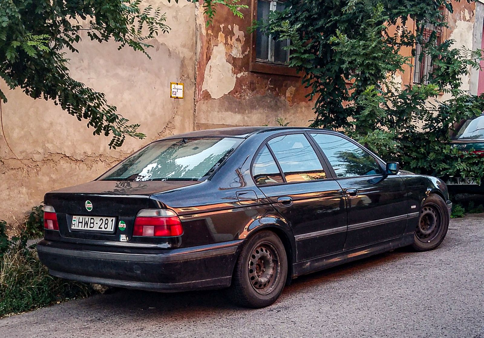 Rückansicht: BMW 5 E39. Foto: 08.2021.