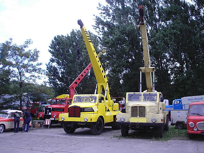 3 verschiedene ADK auf H6 Basis. 2xADK 63 und 1xADK 63-2 auf dem AGRA Messegelnde in Markleeberg 2007