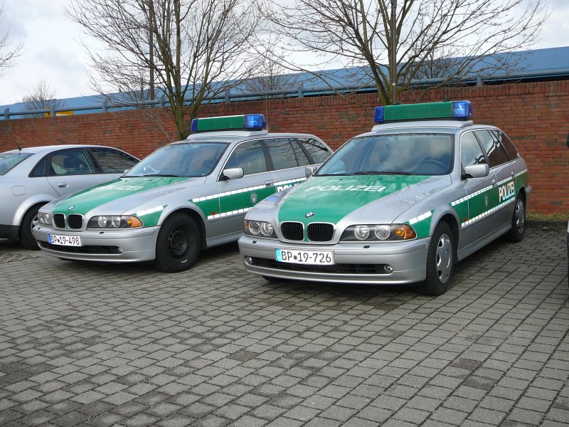 5er BMW Touring der Bundespolizei, 29.03.09