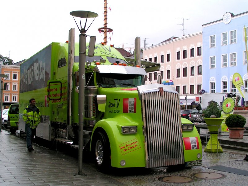 aonTV Truck-Tour 2009 macht in Ried i.I.Halt; 090529