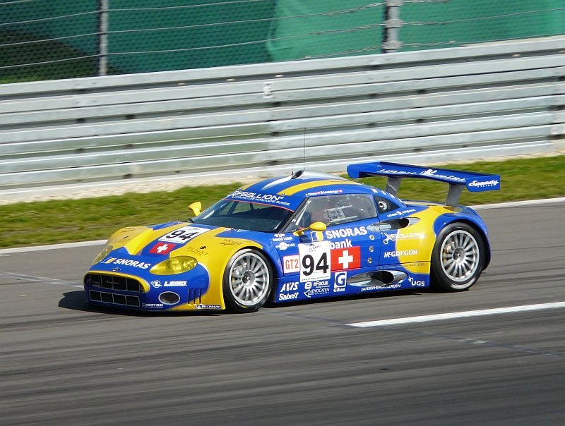 Das Speedy Racing Team setzt in der diesjhrigen Saison diesen tollen Spyker in der Le Mans Serie ein. Das Bild stammt vom Nrburgring und ist am 17.08.2008 aufgenommen worden.
