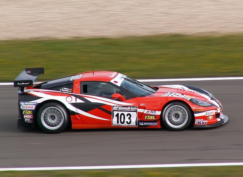 Der erste Einsatz dieser Corvette. Dieses wunderschne Auto wird von Kissling Motorsport eingesetzt. Das Bild stammt vom 18.08.2007 und zeigt die  Vette  auf dem Grand Prix Kurs der Nrburgrings.
