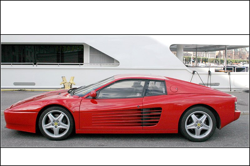 Der Ferrari Testarossa wurde von 1984 bis 1996 gebaut und erreichte eine Hchstgeschwindigkeit von 290 km/h. 17.08.2007 (Matthias)