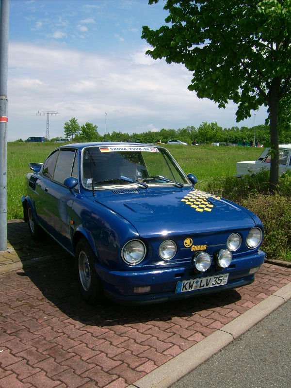 Die Coupeversion des S100, der Skoda 110R  beim Oldtimertreffen in Auerbach Rebesgrn