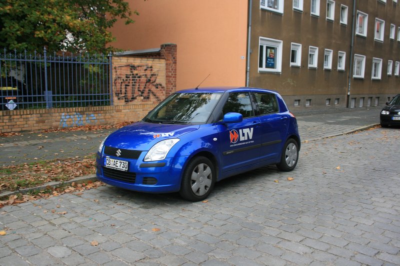 Dienstwagen des regionalen Fernsehsender Lausitz-TV (LTV) am 08.10.2008 in Cottbus