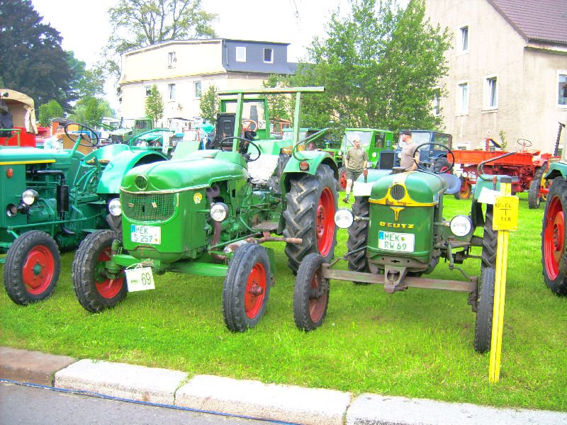 Diese beiden Deutz Traktoren waren beim 10. Bulldogtreffen in Burkhardtsdorf zu sehen
