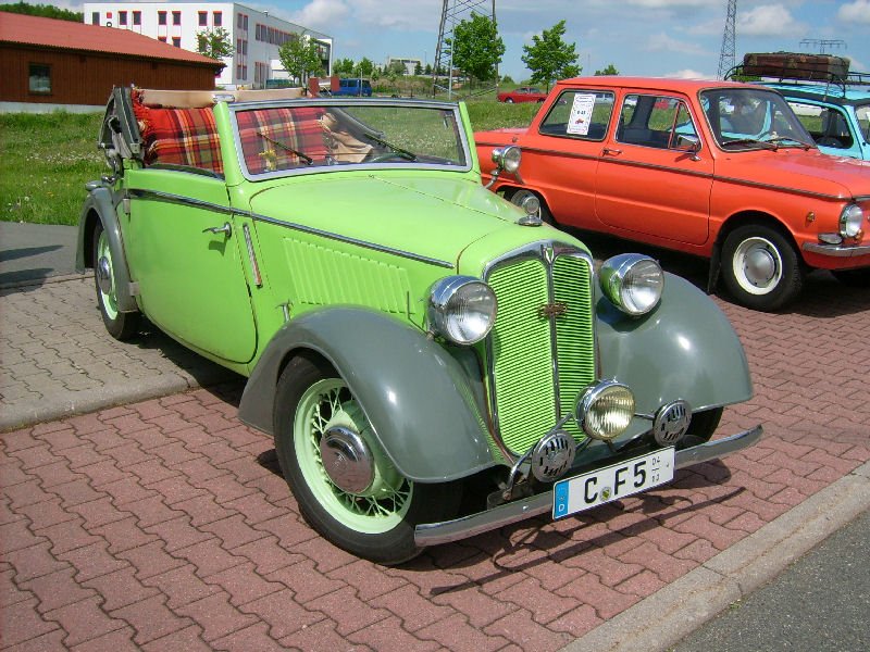 DKW F8 Cabrio beim Oldtimertreffen in Auerbach Rebesgrn