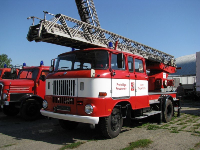 Drehleiterwagen W 50 L der Freiwilligen Feuerwehr der Stadt Tangerhtte, Beuster 27.07.2008