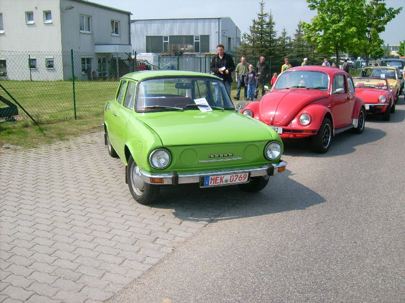 Frher war er fters zu sehen, heute ist er bereits ein selten gewordener Oldtimer. Skoda S100 beim Oldtimertreffen im gewerbegebiet Hartmannsdorf am Nutzfahrzeugmuseum