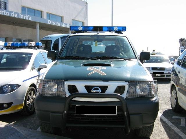 Ein Nissan Gel ndewagen der spanischen Polizeieinheit Guardia Civil