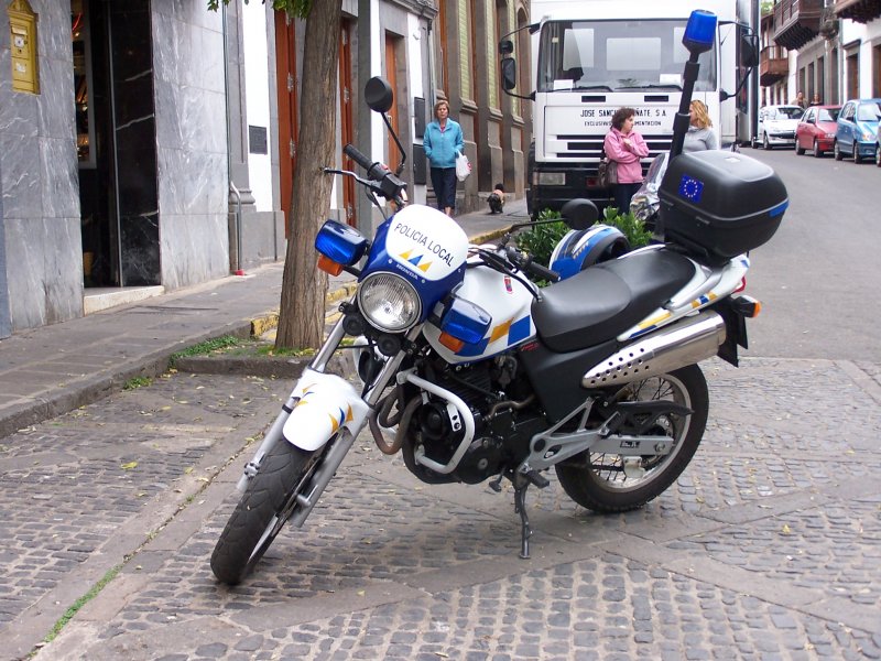 Honda der Policia Local in Terror, Gran Canaria im Januar 2008