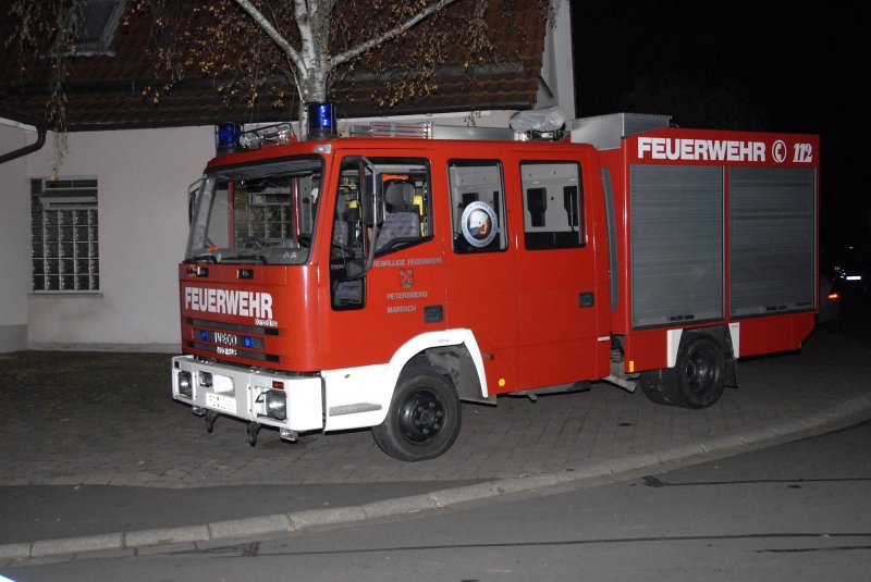 Iveco Magirus EuroFire 75E14 der Feuerwehr Marbach eingesetzt anl. des St. Martinsumzuges in 36100 Petersberg - Marbach am 14.11.2008