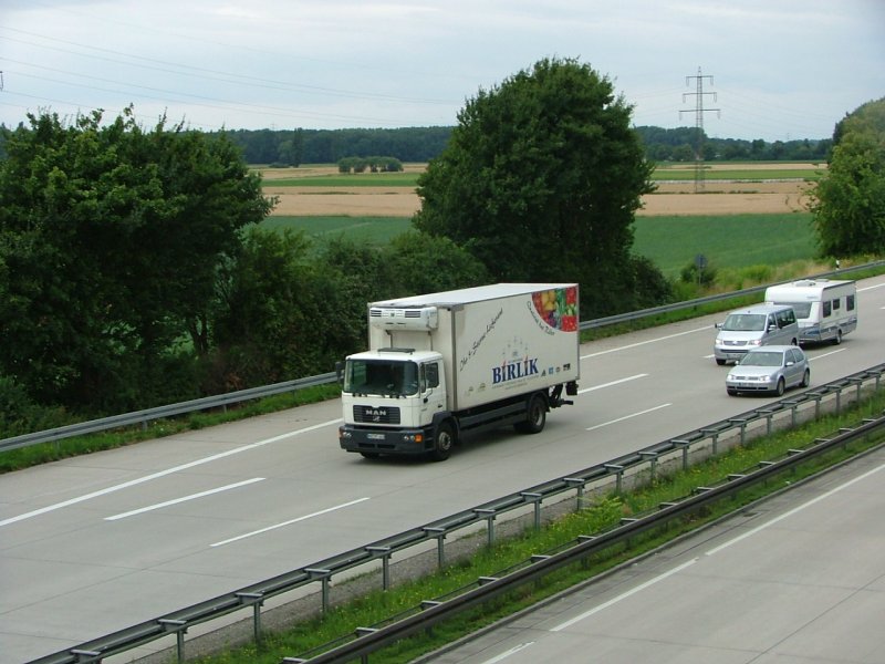 MAN F2000 (10.07.09, Autobahn A5 bei Heppenheim).