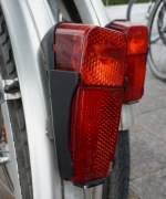 Fahrrad Rcklichter  ohne LED Technik am 06.09.2012 in Flensburg aufgenommen