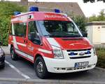 =Ford Transit als Einsatzleitfahrzeug der Feuerwehr EDERTAL steht in Hünfeld anl.