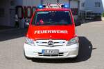 Feuerwehr Darmstadt Innenstadt Mercedes Benz Vito ELW (Florian Darmstadt 10-11-1) am 06.04.24 bei einen Fototermin. Danke für das tolle Shooting