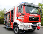 Hilfeleistungslöschgruppenfahrzeug HLF 20 der Freiwillige Feuerwehr Zeulenroda. Foto 01.05.17