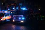 Feuerwehr Kelkheim Mercedes Benz Atego DLK23/12 am 19.12.22 bei der Fire Truck Tour 2022
