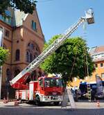=DLK der Feuerwehr Hünfeld, gesehen beim Tag des Blaulichts 2023 in Hünfeld.