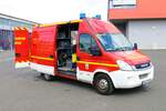 Feuerwehr Hanau IVECO Daily KLAF (Florian Hanau 1-59-2) am 06.05.23 bei einem Fototermin