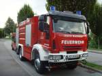 Ein nagelneues LF der Feuerwehr Buchholz steht auf einem Parkplatz in Riegel am Kaiserstuhl. 02.08.07 