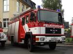 125 Jahre Freiwillige Feuerwehr Planitz (Zwickau). Zu sehen ist ein LF 16/12 auf Basis MAN. Fotografiert am 21.06.2009
