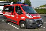 =Fiat Ducato als MTW der Feuerwehr OBERZENT-FINKENBACH steht in Hünfeld anl. der Hessischen Feuerwehrleistungsübung 2019, 09-2019