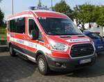 =Ford Transit als MTW der Feuerwehr HUNGEN steht in Hünfeld anl. der Hessischen Feuerwehrleistungsübung 2019, 09-2019