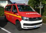 =VW T 6 der Feuerwehr BAUNATAL steht in Hünfeld anl. der Hessischen Feuerwehrleistungsübung 2019, 09-2019