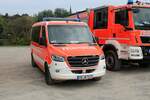 Feuerwehr Kleinostheim Mercedes Benz Sprinter MTW am 24.07.21 auf dem Festplatz nach der Ankunft des Hilfeleistungskontingent Hochwasser/Pumpen Aschaffenburg aus dem Katastrophengebiet in Rheinland Pfalz