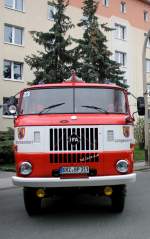 IFA W 50 Tanklschfahrzeug TLF 16 der Freiwillige Feuerwehr Langenwetzendorf. Zusehn beim Fest 150 Jahre Feuerwehr Zeulenroda. Foto 01.05.2013   
