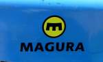 MAGURA, steht fr Gustav Magenwirth GmbH&Co.KG, die Firma in Bad Urach baut Komponenten fr den Motor-und Fahrzeugbau, dieses Logo wurde bis 2010 ververwendet, Dez.2015