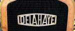 DELAHAYE, Schriftzug am Khler eines Oldtimers, die franzsische Firma bestand von 1894-1954, Jan.2016