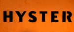 HYSTER, Schriftzug an einem Gabelstapler, US-amerikanischer Hersteller von Flurfrderfahrzeugen, Aug.2016