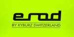 erad, Schriftzug der KYBURZ Switzerland AG, Hersteller von Personen-und Nutzfahrzeugen mit Elektroantrieb, 1991 in der Schweiz gegrndet, Mrz 2017