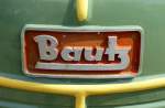 Bautz, Khleraufschrift an einem Oldtimer-Traktor, die Firma in Oberschwaben baute von 1949-62 Traktoren, Juli 2013