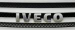 IVECO, Schriftzug an der Front eines LKW, 1975 gegrndete italienische Nutzfahrzeugfirma aus Turin, zweitgrter Hersteller von LKW in Europa und grter Hersteller von Dieselmotoren weltweit,