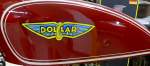DOLLAR, Tankemblem an einem Oldtimer-Motorrad der franzsischen Marke, die Firma produzirte von 1925-39, Nov.2014