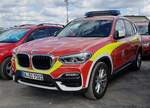 =BMW X5 als Dienstfahrzeug des KSI vom Landkreis DARMSTADT-DIEBURG abgestellt auf dem Parkplatzgelände der RettMobil 2022 in Fulda, 05-2022
