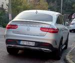 Rückansicht: Mercedes-Benz GLE Coupé, gesehen in Pécs (HU) Oktober, 2019.