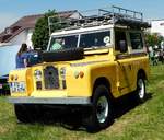 =Land Rover, gesehen bei der Oldtimerausstellung in Thalau im Mai 2017