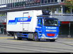 DAF Kühltransporter unterwegs in der Stadt Bern am 29.04.2024