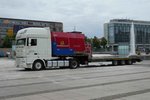 =DAF XF steht zur Beladung in Leipzig, Juli 2016