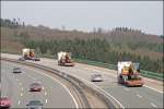 Nachschuss auf den Convoi der gerade die Talbrcke Bremecke auf der A45 Richtung Norden berquert. (03.05.2008)
