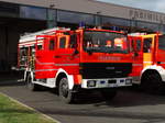 Feuerwehr Kleinostheim IVECO/Magirus LF16 am 10.09.17 beim Tag der Offenen Tür. Dieses Fahrzeug ist verkauft und wurde durch eine neues MAN TGM HLF20 ersetzt
